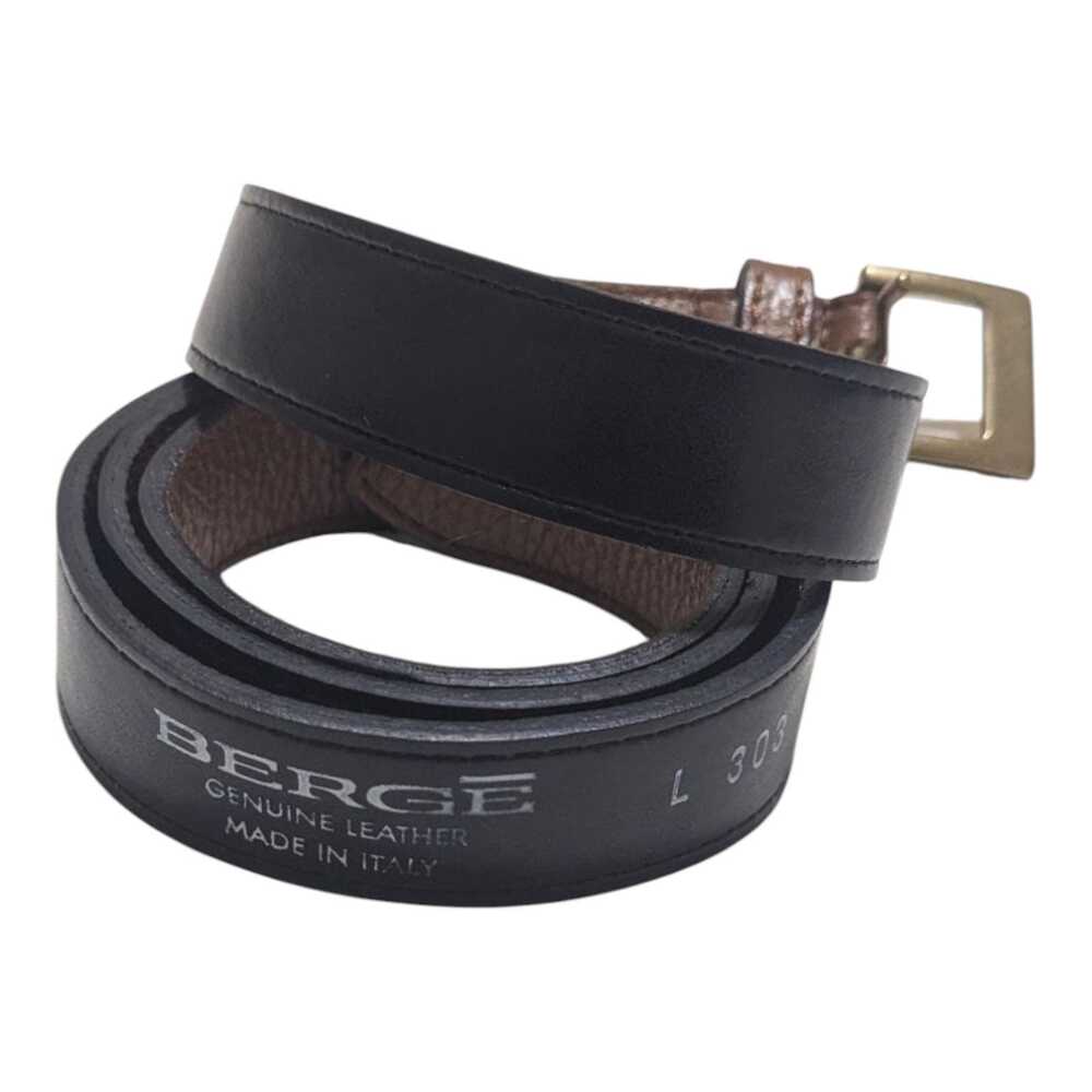 BERGE Genuine Black Leather Belt L303 Made‎ In Italy. M/L check measurements.